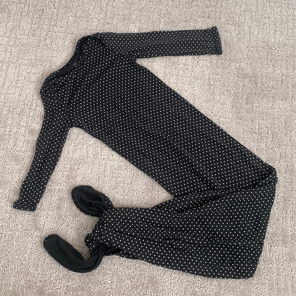 Solly Baby Sleep Gown in Black Polka Dot 3-6 Month